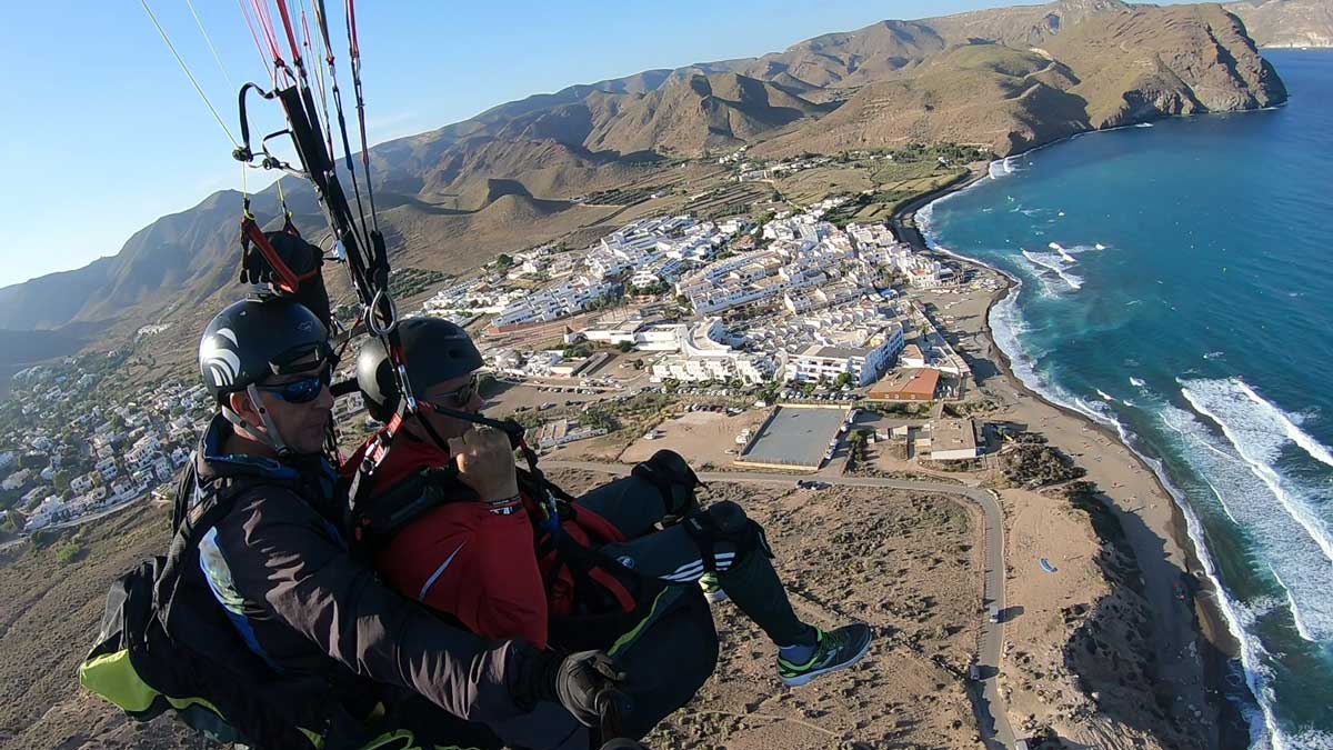 Vuelos en parapente sobre Cabo de Gata